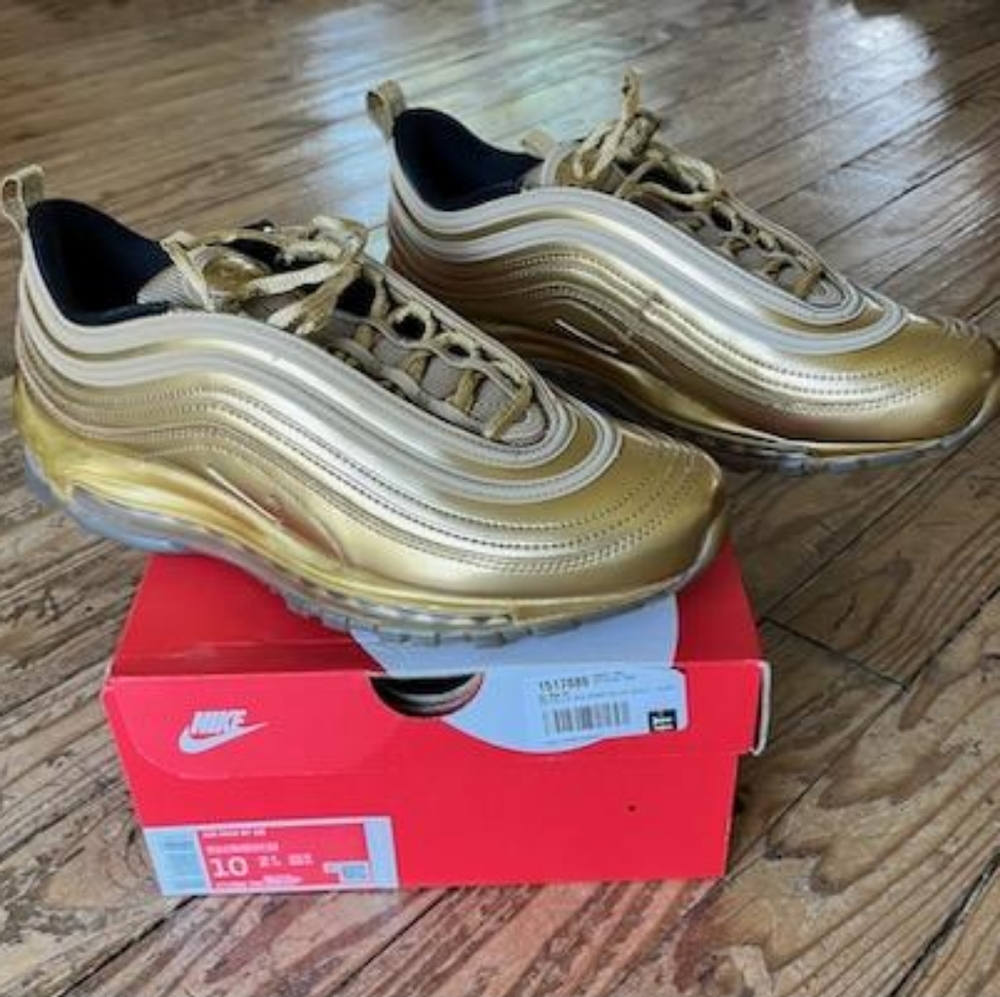 Nike Air Max 97 QS Gold sz 10